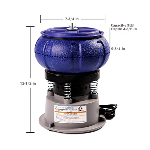 Leegol Electric 5LB Vibratory Tumbler Polishing Small Metal Parts (5LB Tumbler) Leegol Electric