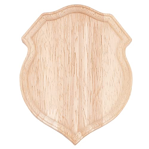 FINGERINSPIRE Nature Wood Plaque Unfinished Wooden Plaque 4.7x5.9x0.7 inch Shield Shape Wood Decoration Plaque Blank Wooden DIY Plaques Wooden FINGERINSPIRE