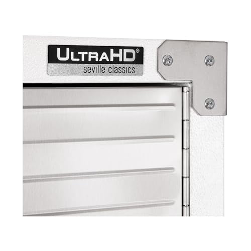 Seville Classics UltraHD 2-Piece Heavy Duty Mega Solid Steel Metal 2-Door Lockable Stacker Wall Storage Cabinet Set Organizer for Garage, Office, Seville Classics