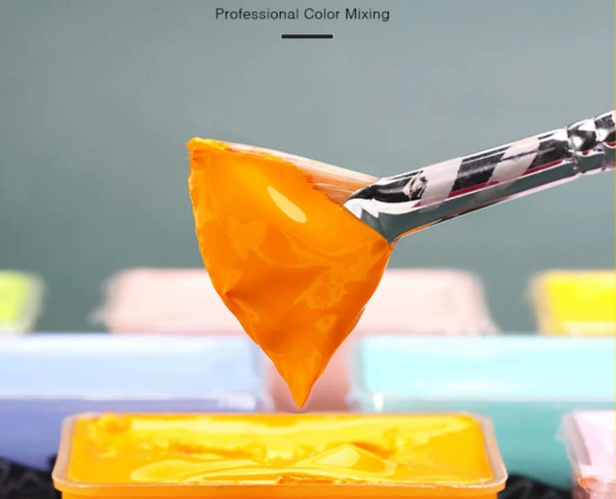 PENTRISTA Gouache Paints Set, 18 Colors*30ml, Jelly Gouache Paint Set with Portable Box, Non Toxic Paint for Canvas and Paper, Art Supplies for PENTRISTA