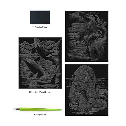 Royal and Langnickel Engraving Art 3 Design Value Pack, Silver Royal & Langnickel