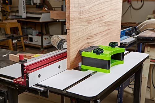 BOW Products FeatherDUO FP3 - Featherboard for Table Saws, Router Tables and Band Saws - Stackable Feather Board with EVA Feathers for Taller BOW Products