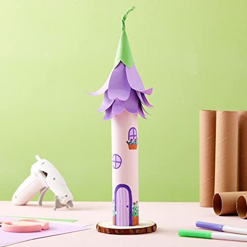 Bright Creations 24 Pack Brown Cardboard Tubes for Crafts, Empty Paper Towel Rolls for DIY Projects, Classrooms (1.7x10 in) Bright Creations