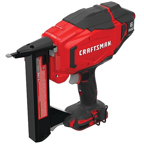 CRAFTSMAN V20 Narrow Crown Stapler, Cordless, 18 Gauge, Tool Only (CMCN618NB) Craftsman