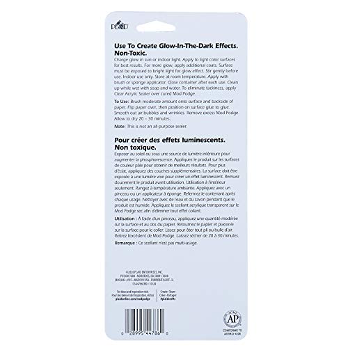 Mod Podge Glow-in-The-Dark Sealer, 4 oz, Clear Mod Podge