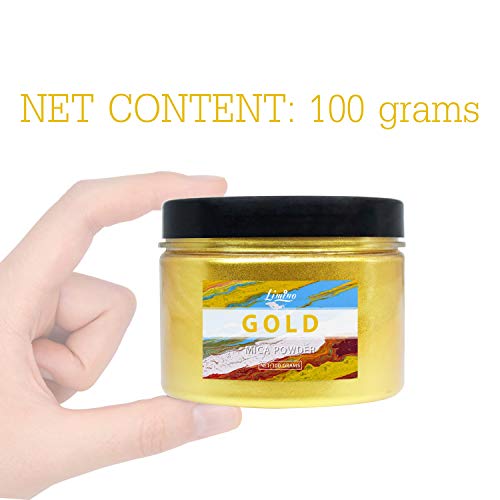 Mica Powder Pure - 3.5oz Metallic Pearl Epoxy Resin Color Pigment - Cosmetic Grade Slime Coloring Pigment - Natural Soap Dye for Soap Making Supplies Limino