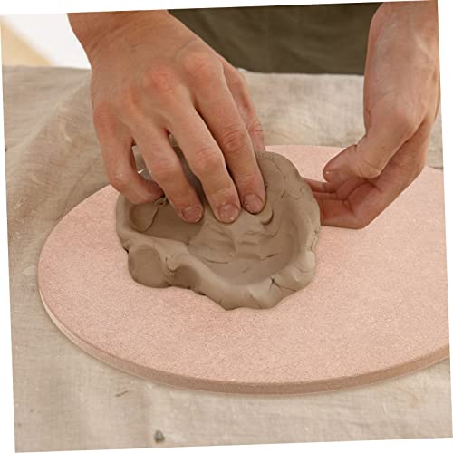 Tofficu Sculpture Base Clay Tools Ceramic Wheel Bat Clay Sculpting Board Flat Unfinished Wood Bases for Doll Wood Carving Tools Ceramic Tools Cake Tofficu