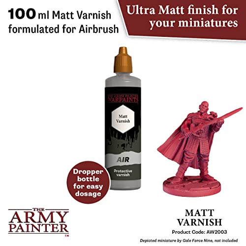 The Army Painter Warpaints Air Airbrush Matt Varnish 18ml Acrylic Paint for Airbrush, Wargaming and Modelling The Army Painter