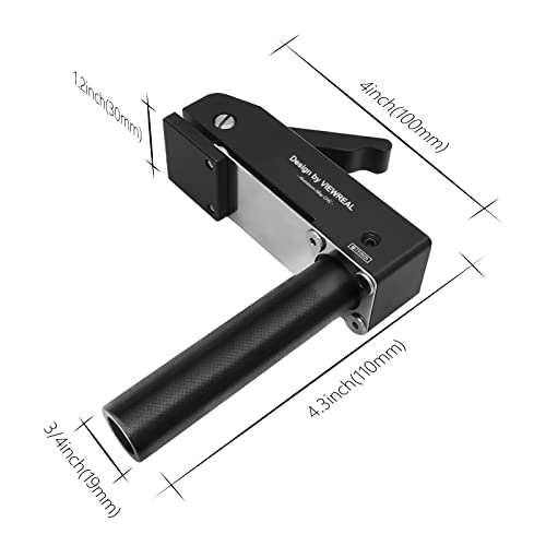 2 Pack 3/4 Inch (19mm) MFT Bench Dog Clamps, Aluminum Alloy Hold Down Clamps for Woodworking with Quick Release, Adjustable Benchtop Clamps for ViewReal