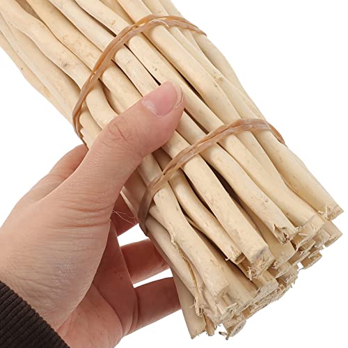 COHEALI 50pcs Branch Material Counting Large Popsicle Sticks Diorama Supplies Craft Sticks The Stick Birch DIY Projects Sticks Log in Crafts Twigs COHEALI