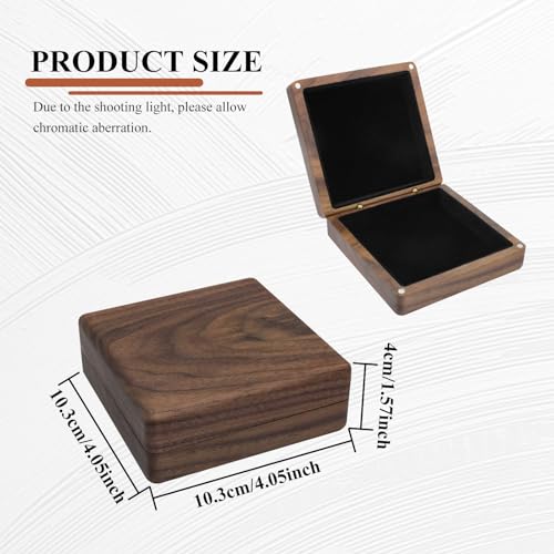 WisePoint Bracelet Boxes, Wood Bracelet Holder Bracelet Gift Box, Square Bracelet Display Case Jewelry Gift Boxes for Bracelets, Vintage Jewelry WisePoint