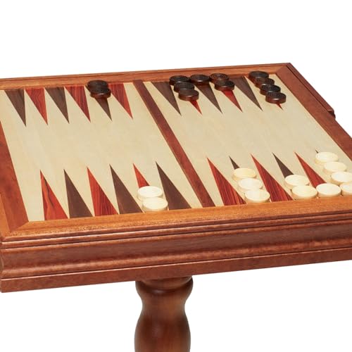 VEVOR 3-in-1 Chess Checkers Backgammon Table Set, 18 Inch Premium Wooden Chess Table, Deluxe Combo Game Table Furniture Set, Chess Set Board Game VEVOR