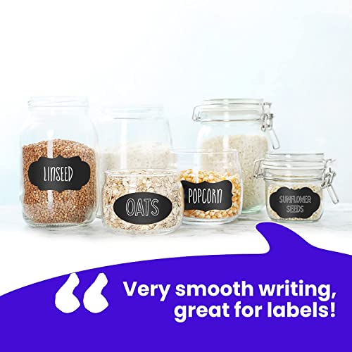 4 White 1mm + 5 White Variety Chalk Markers Bundle Chalkola