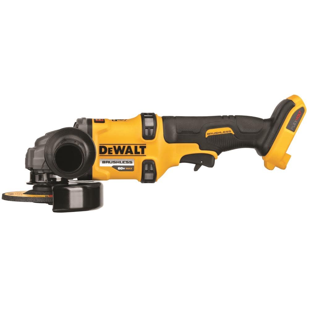 DEWALT FLEXVOLT 60V MAX* Angle Grinder with Kickback Brake, 4-1/2-Inch to 6-Inch, Tool Only (DCG418B) DEWALT