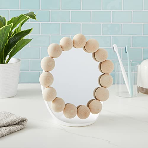 30 Pack Split Wood Balls for Crafts, 1.5-Inch Unfinished Half Wooden Beads for Art Supplies Juvale