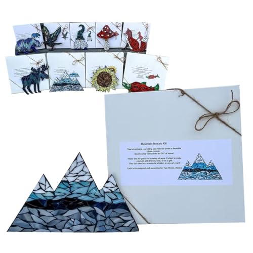 Mountain Range Glass Mosaic Kit, Mosaic Kit Home Decor, Home Decor Glass  Mosaic Kits for Adults, Mosaic Tiles for Crafts Mosaic Puzzles, Stained  Glass