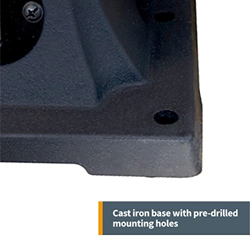 POWERTEC BF601C Bench Buffer Polisher with 2 Extra Buffing Wheels, 6 Inch Buffing & Polishing Bench Grinder Machine for Metal, Jelwelry, Knives, POWERTEC