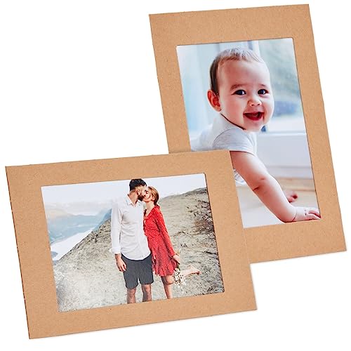 50 Pack Kraft Paper Picture Frames 4x6, Cardboard Photo Easels for DIY Projects, Crafts Juvale