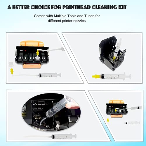 NGOODIEZ Printhead Cleaning Kit for Inkjet Printers Epson, HP, Brother, or Canon - Universal Print Head Cleaner Kit for Printer Nozzle - Works on NGOODIEZ