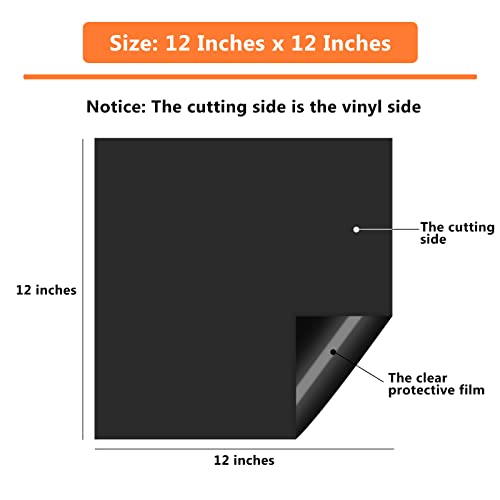 HTVRONT Matte Permanent Vinyl for Cricut - 14 Pack 12" X 12" Permanent Vinyl Bundle, Permanent Adhesive Vinyl for Craft Projects, Color Adhesive HTVRONT