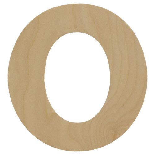 Wooden Number 4, 12 inch, Unfinished Large Wood Numbers for Crafts, Woodpeckers