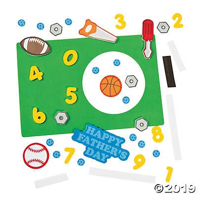 Fun Express 2023 Fathers Day Picture Frame Craft Kit (Makes 12), Father's Day Gifst from Kids Fun Express