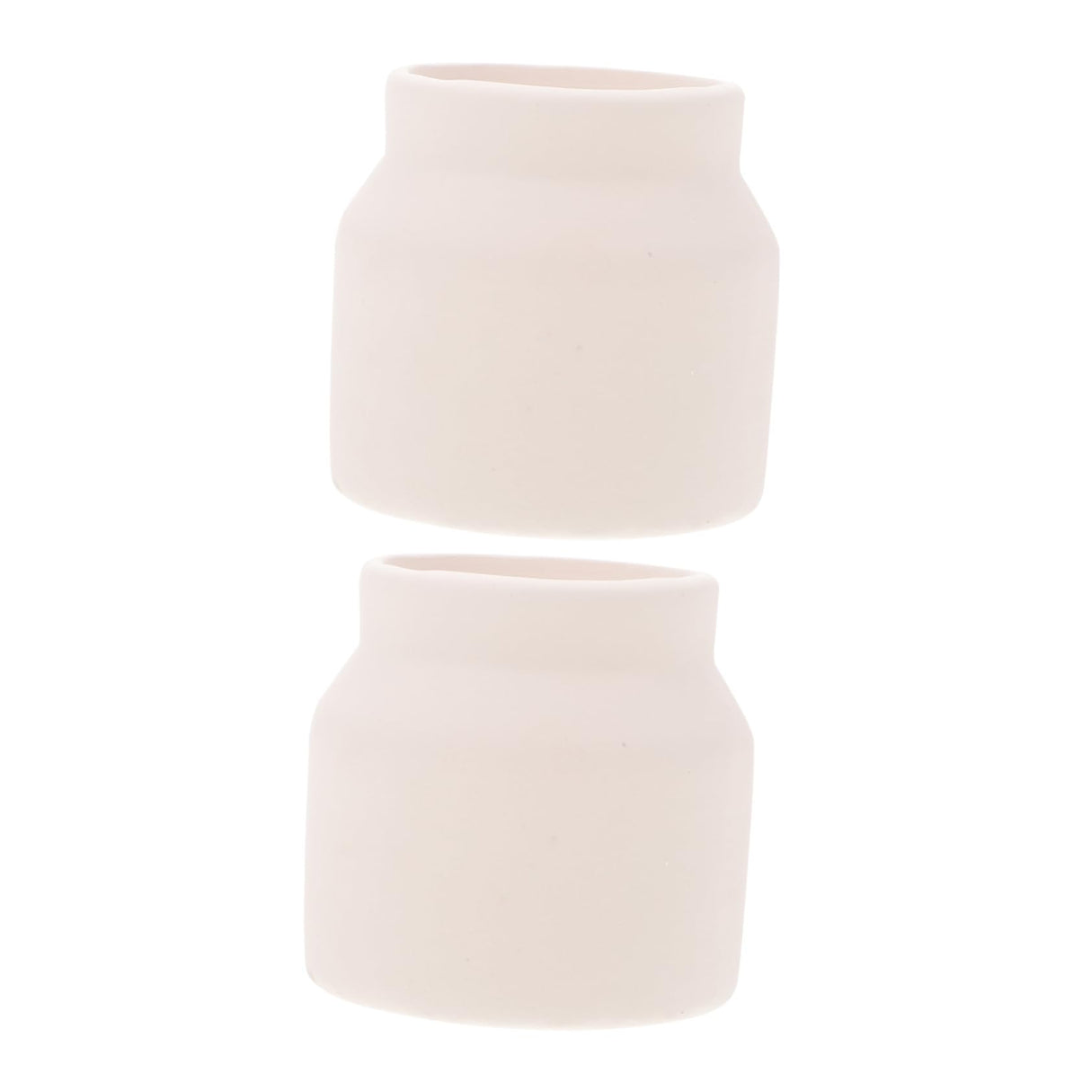 FUNOMOCYA 2pcs Flowerpot Hand Paint Mini Flower Pots Small Planter Unfinished Flower Pot Ceramic Pot Decorative Flower Pot Decorative Planter Floral FUNOMOCYA