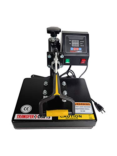 Transfer Crafts by Jacobson Products – 9 x 12 Inch T-Shirt Digital Sublimation Heat Press Machines for T Shirt Printing and Heat Transfers – 9" x 12" Jacobson Products
