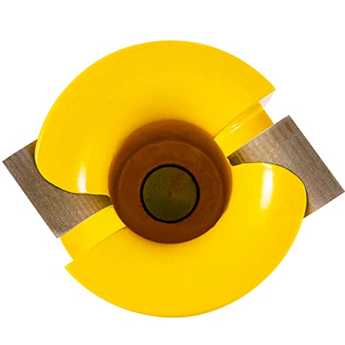 VEVOR Tenon Cutter, 1.5" / 38 mm Diameter, Premium Aluminum & Steel Log Furniture Cutter, with Dual Curved Blades & Button Screws Home Master Kit, VEVOR