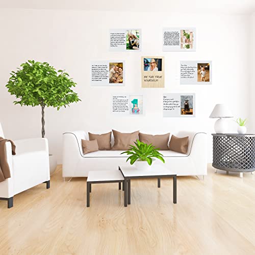 Lnzong Personalized Baby Picture Frame-Ideal Memorial Gift for Baby Friend Couple Family Dog Cat Pet Keepsake Photo Frame, Wood Picture Frame for All Lnzong