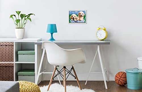 Ravensburger CreArt Cute Puppies Paint by Numbers Kit for Kids - Painting Arts and Crafts for Ages 7 and Up, 24 x 18 cm Ravensburger