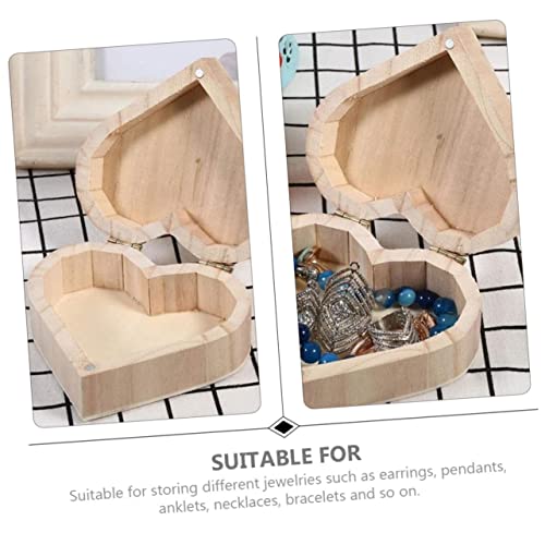 ABOOFAN 4pcs Earrings Coin Case Jewelry Organizer Tray Engagement Ring Bracelets Storage Boxes Ring Chest Organizer Decorative Jewelry Case Ring Case ABOOFAN