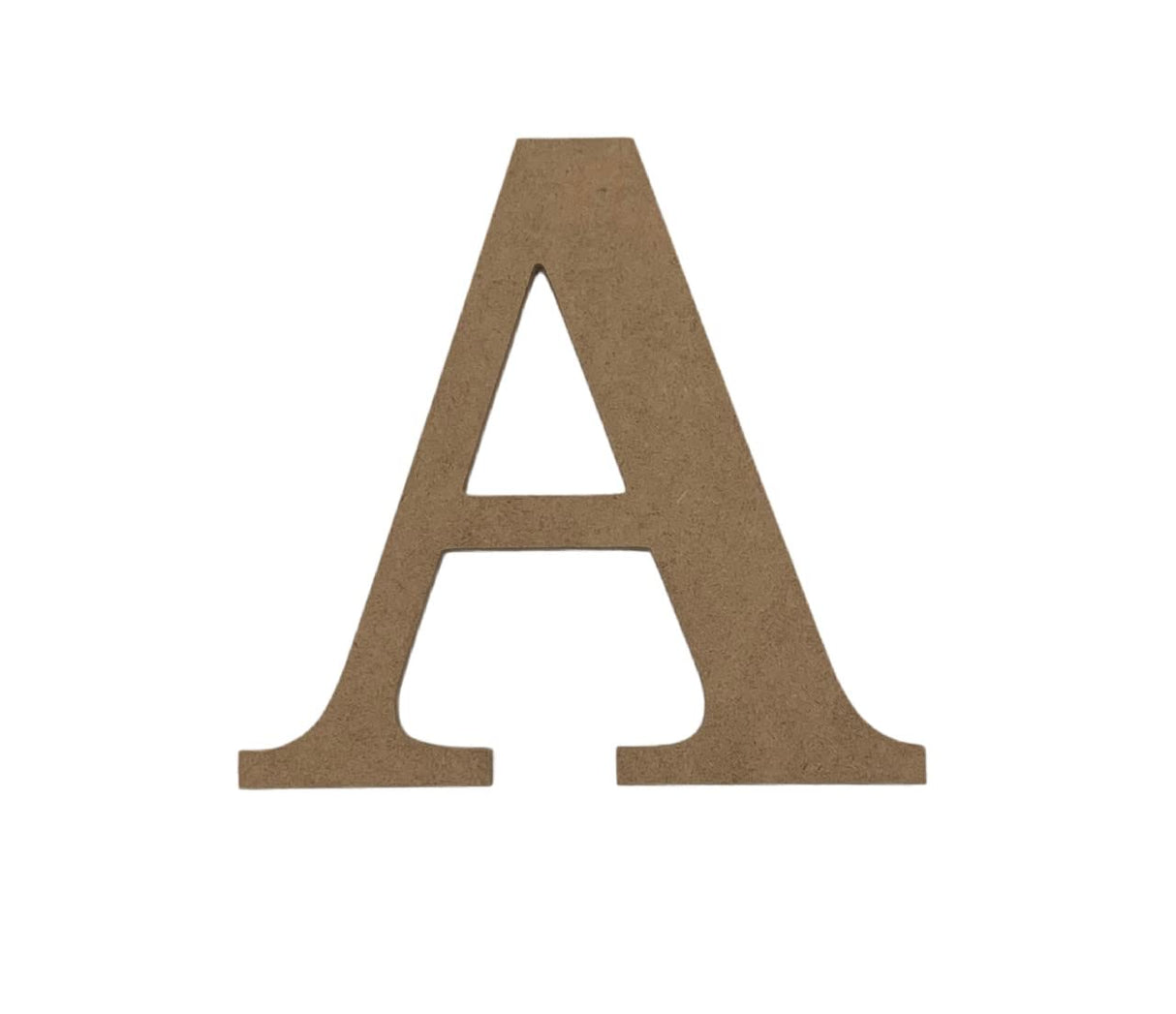 8" Wood Greek Letter Alpha A Unfinished, Fraternity and Sorority Greek Font, Craft Cutout on 1-4" MDF Build-A-Cross