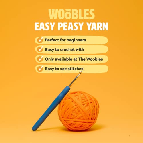The Woobles Easy Peasy Yarn, Crochet & Knitting Yarn for Beginners with Easy-to-See Stitches - Yarn for Crocheting - Worsted Medium #4 Yarn - - WoodArtSupply