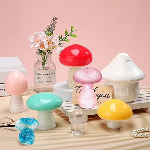BBTO 14 Pcs Jar Resin Mold Mushroom Jar Silicone Mold Jewelry Holder Container Epoxy Mold Resin Jar Mold with Lid Casting Trinket Box Candle Holder BBTO