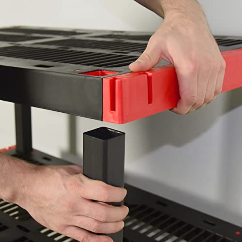 CX Craftsman, 5-Tier Highly Durable Storage Rack, 200lbs/shelf, (72.3”H x 40”W x 24”D), Interlocking Shelving Unit and Weather-Resistant Design, CX