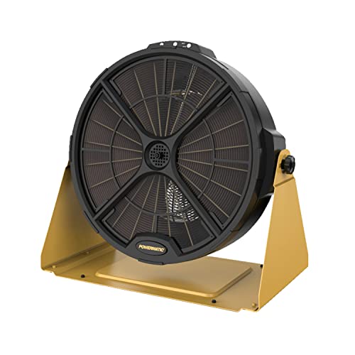 Powermatic PM1250 Electrostatic Air Filtration System, 0.1 Micron Filter, 754 CFM, 1Ph 120V (1791331), Yellow Powermatic