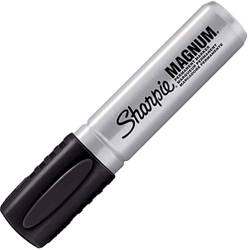 Sharpie Pro Magnum Professional Permanent Marker, Oversized Chisel Tip, Black Ink, Pack of 4 SHARPIE