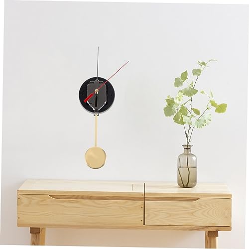 Veemoon 1 Set Walnut Hollow Pendulum Clock Movement Pendulum Clock Mechanism Pendulum Movement Mechanism Wall Clock Replacement Kit Clock Repair Kit Veemoon