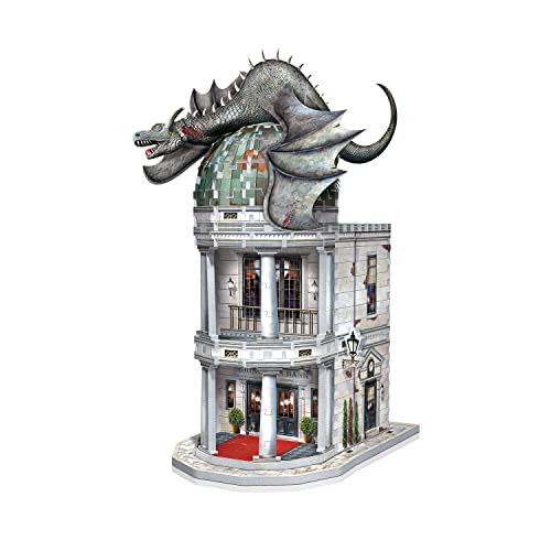 Wrebbit3D Harry Potter 3D Puzzle Model of Gringotts Bank | Diagon Alley Collection | A Mystical Journey of 300 Pieces for Witches, Wizards, and Wrebbit
