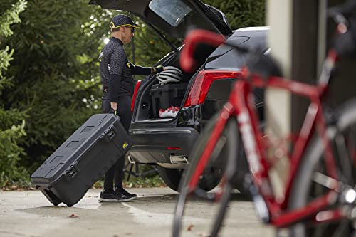 Plano Sportsman Trunk with Wheels, Black, 108-Quart, Lockable Storage Box, Rolling Sportsman Trunk, Hunting Gear and Ammunition Bin, Heavy-Duty Plano