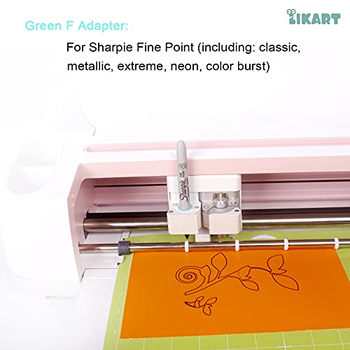 Pen Adapter Set for Cricut Maker 3/Maker/Explore 3/Air 2/Air, 6 Pack Pen Holders Compatible with Sharpie Fine Point Markers/Ultra Fine Point LIKART