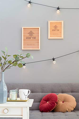 WOOD SIDE ORBIS 8.5 x 11 Wooden Rustic Picture Frames - Set of 2 for Diploma Documents and Certificates Wall Mount and Tabletop - Natural Barnwood WOOD SIDE ORBIS