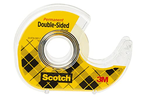 Scotch Double Sided Tape, Trusted Favorite, Engineered for Office and Home Use, 1/2 x 500 Inches, 6 Dispensers/Pack (6137H-2PC-MP) Scotch