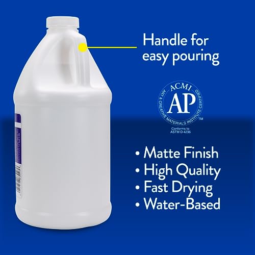 RoseArt Acrylic Paint Snow White 64 oz., 1.5 Liters RoseArt