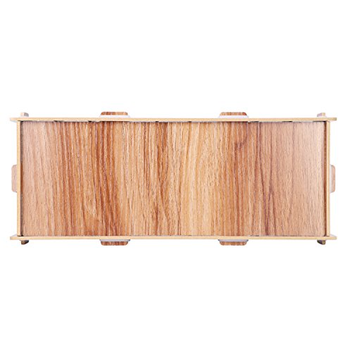 DIY Wood Business Cards Organizer with Dividers Index Card Filing Desktop Organizer with 9 Compartments Desktop Organizer Storage Box Desktop Cards WoodArtSupply