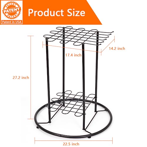Garage Storage, Tool Storage Rack, Garage Organization, Organizes up to 40 Long-Handled Tools, Yard Tool Holder Organizer for Garage, Garden, Shed Kingarage