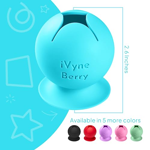 iVyne Berry Suctioned Vinyl Weeding Scrap Collector & Holder for Weeding Tools for Vinyl - Blue iVyne