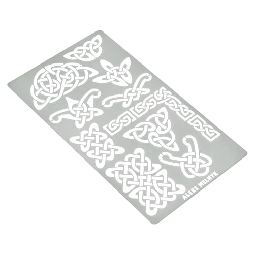 Aleks Melnyk #37 Metal Journal Stencils, Celtic Patterns, Wicca Stencil, Celtic Knot Stencils, Viking Stencils, Wood Burning Templates, Wood Carving - WoodArtSupply