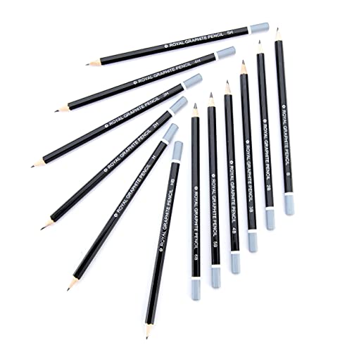 Royal & Langnickel SPEN-12 Essentials Sketching Pencil Set, 12-Piece Royal & Langnickel